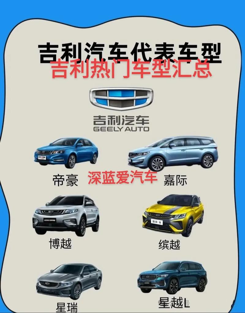 吉利车型全部报价 吉利所有车型图片及报价表