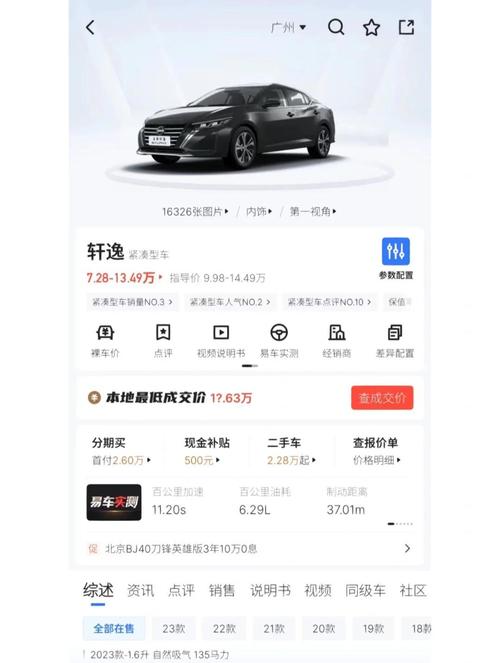 东风日产轩逸2023款落地价多少/二零二一款日产轩逸