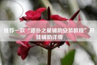 推荐一款“德扑之星辅助安装教程”开挂辅助详细