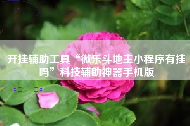 开挂辅助工具“微乐斗地主小程序有挂吗	”科技辅助神器手机版