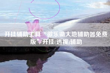 开挂辅助工具“微乐锄大地辅助器免费版”开挂(透视)辅助