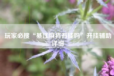 玩家必搜“綦江麻将有挂吗”开挂辅助详细