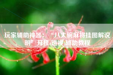 玩家辅助神器：“八大碗麻将挂图解说明	”开挂(透视)辅助教程