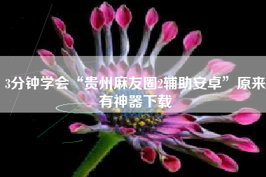 3分钟学会“贵州麻友圈2辅助安卓	”原来有神器下载