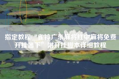 指定教程“雀神广东麻将红中麻将免费开挂器下”附开挂脚本详细教程