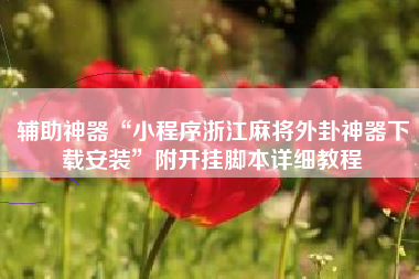 辅助神器“小程序浙江麻将外卦神器下载安装”附开挂脚本详细教程