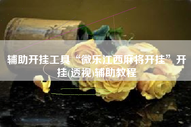 辅助开挂工具“微乐江西麻将开挂	”开挂(透视)辅助教程